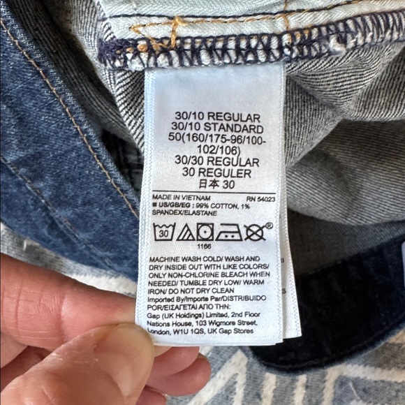 GAP Women's Dark Blue Straight Leg Jeans - Picture 3 of 4